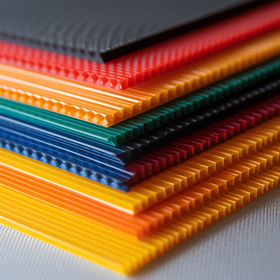El color modificado para requisitos particulares acanaló las hojas plásticas 4x8' Corona Treatment Printing Use 12m m