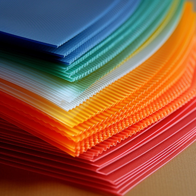 Las impresiones en color acanalaron las hojas plásticas de los PP modificaron prenda impermeable de 12m m para requisitos particulares