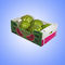 Cajas de envío plásticas acanaladas del acondicionamiento de los alimentos para el transporte de la conservación en cámara frigorífica de la fruta